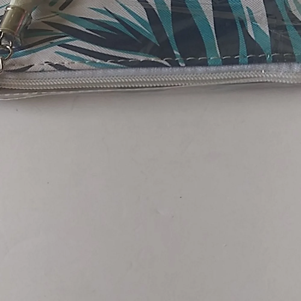 Tropical Travel Tassel Pouch Wristlet